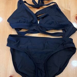 Kona Sol Black Women's Swimwear Set